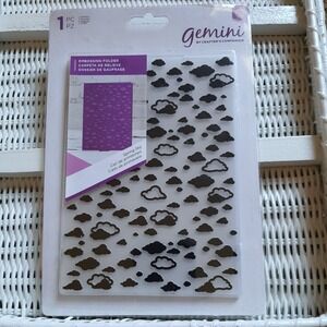 Gemini 1pc Embossing Folder "Spring Sky" 5x7" Clouds Design GEM-EF5-SSKY Craft